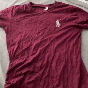 Maroon “polo” grim reaper meme shirt